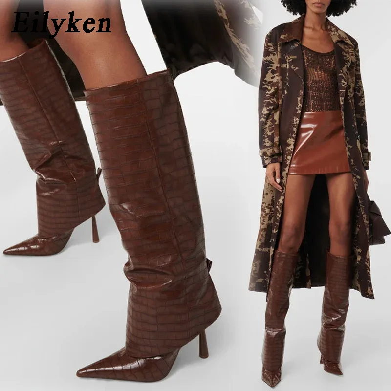 Women'S Fashion Knee High Boots - Eilyken 2027 Desain Musim Gugur Musim