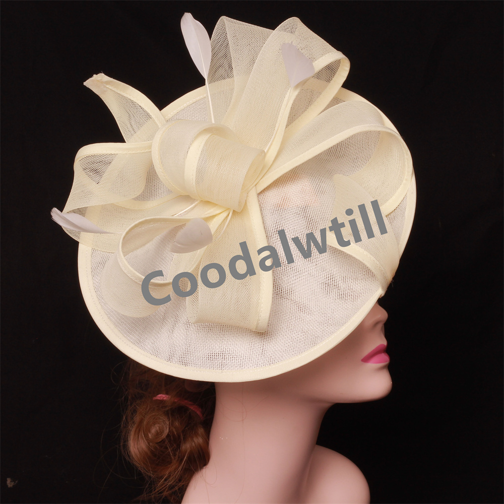 Women'S Fashion Kentucky Derby - Topi Pengantin Wanita dengan Bulu untuk