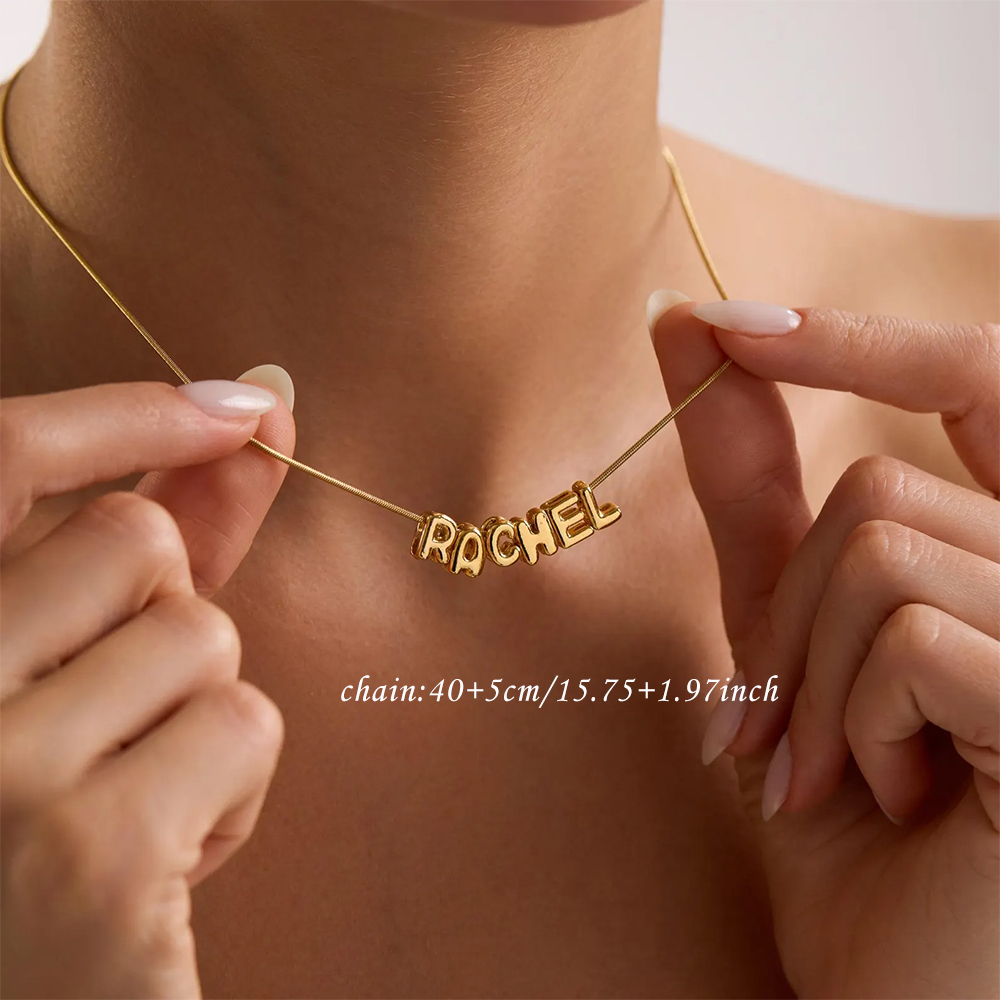 Kalung Nama Awal Berbentuk Bal - Women Fashion Names ulasan dan harga