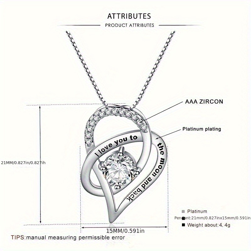 Kalung liontin hati yang elega - Women Fashion Over The Years ulasan dan harga