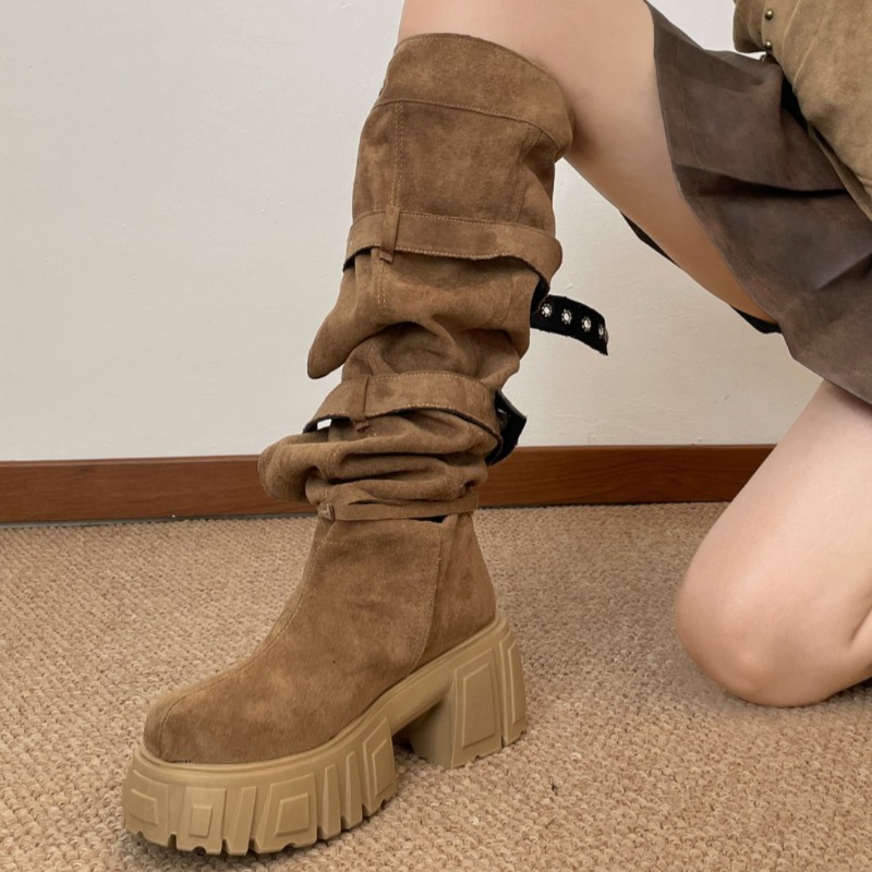 Sepatu Bot Wanita Setinggi Lut - Women'S Fashion Knee High Boots ulasan dan harga