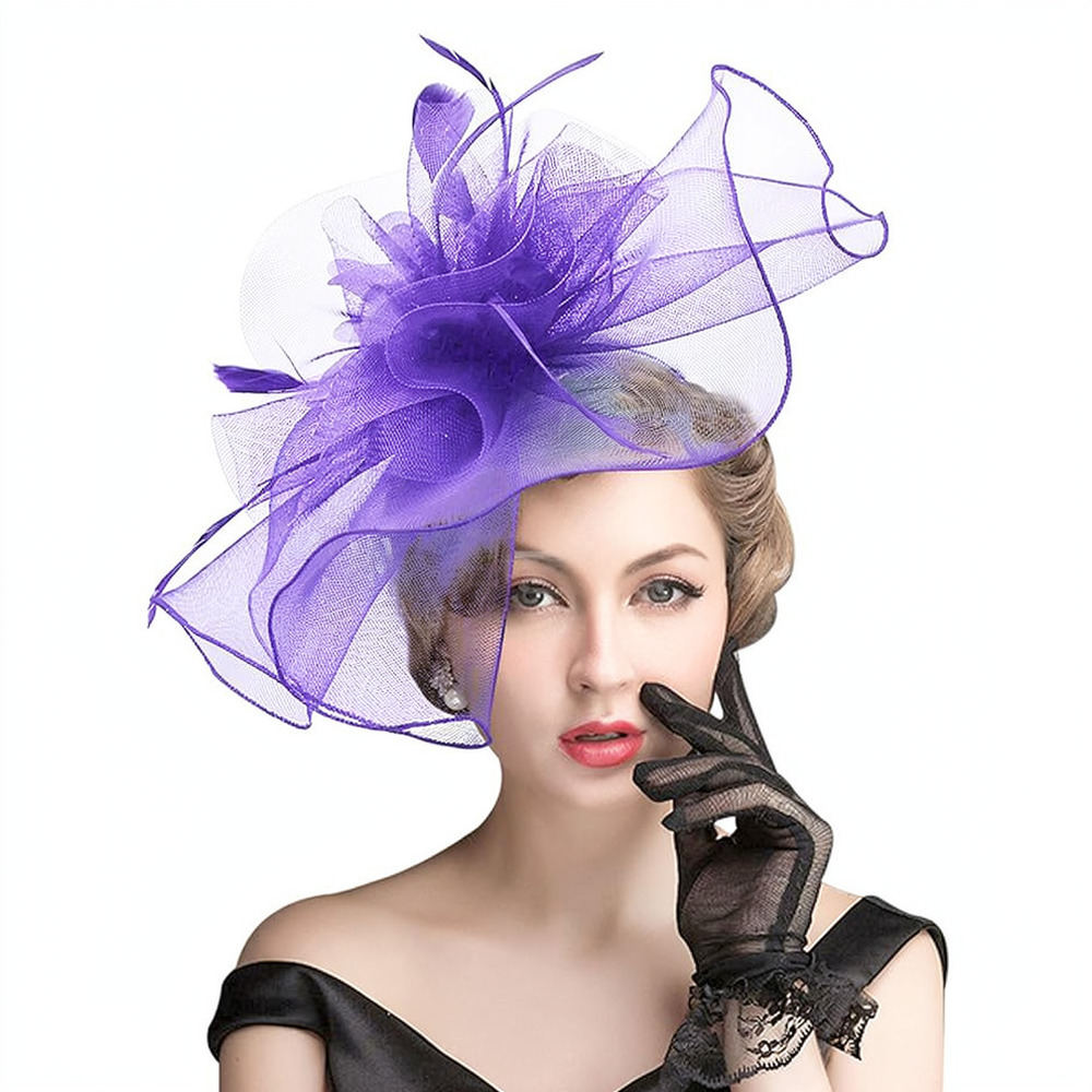 Topi Hias Kepala dengan Jaring - Women'S Fashion Kentucky Derby ulasan dan harga