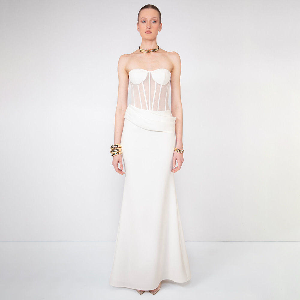 Gaun Malam Seksi Transparan Mo - Women Fashion Dress Names ulasan dan harga