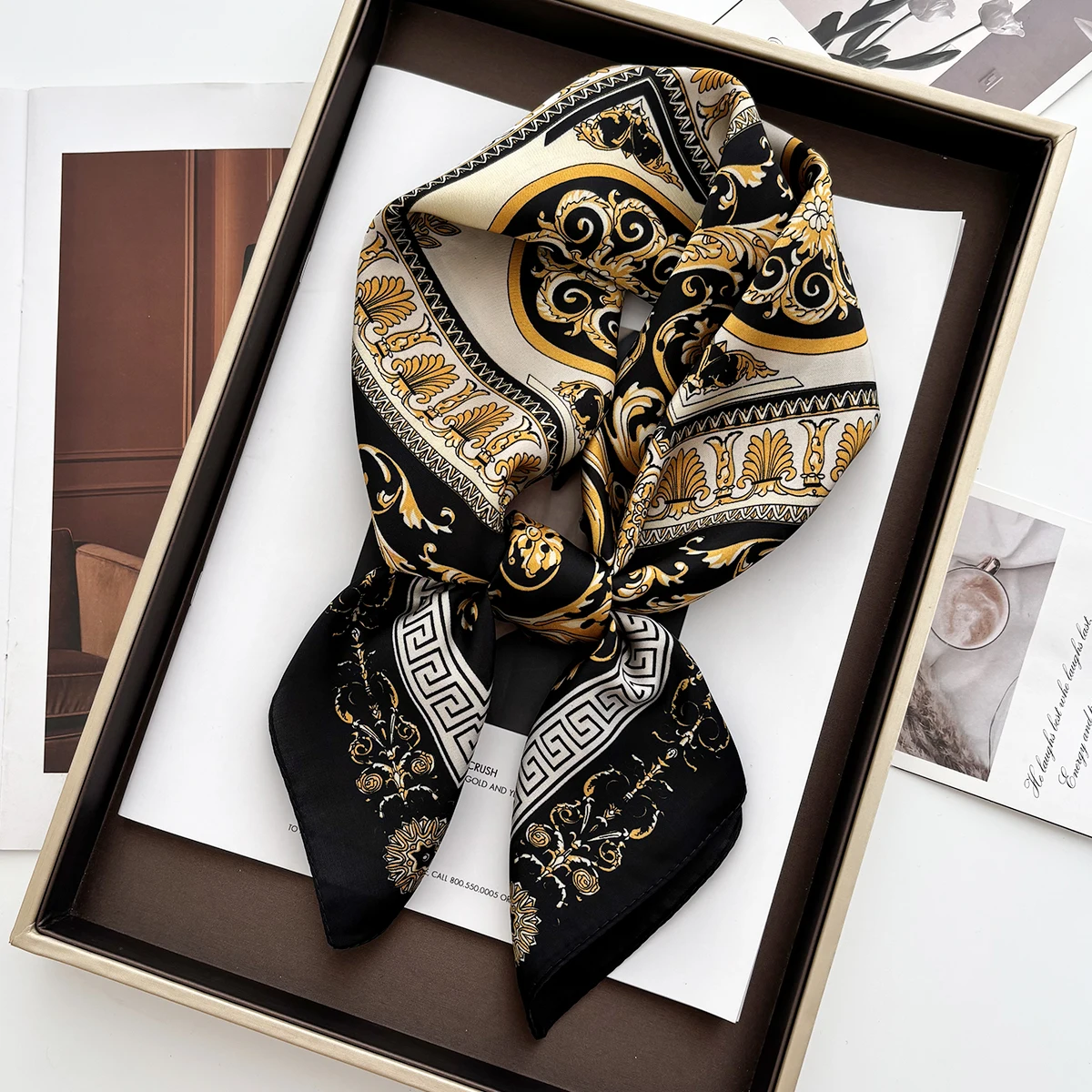 Syal Persegi Satin Lembut Wani - Women Fashion Necktie ulasan dan harga