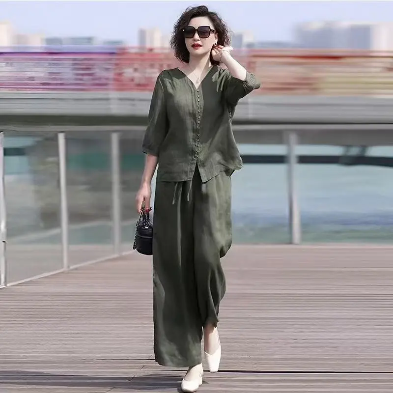 Setelan Katun Linen untuk Wani - Women Fashion Over The Years ulasan dan harga