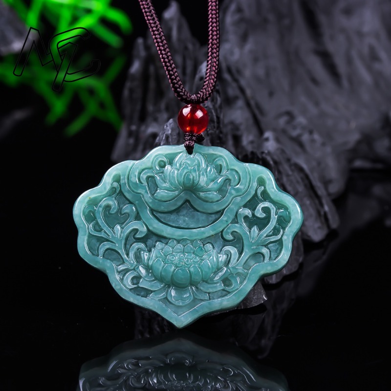 Liontin Ruyi Lotus Zamrud Burm - Women'S Fashion Jewellery ulasan dan harga