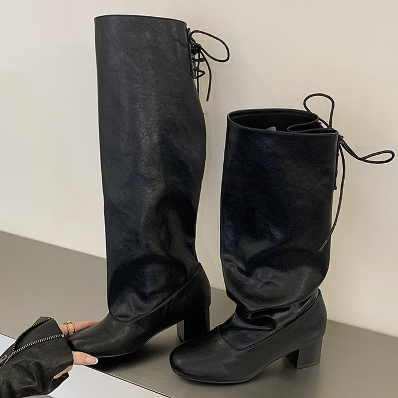 Desain Fashion Musim Dingin Te - Women'S Fashion Knee High Boots ulasan dan harga