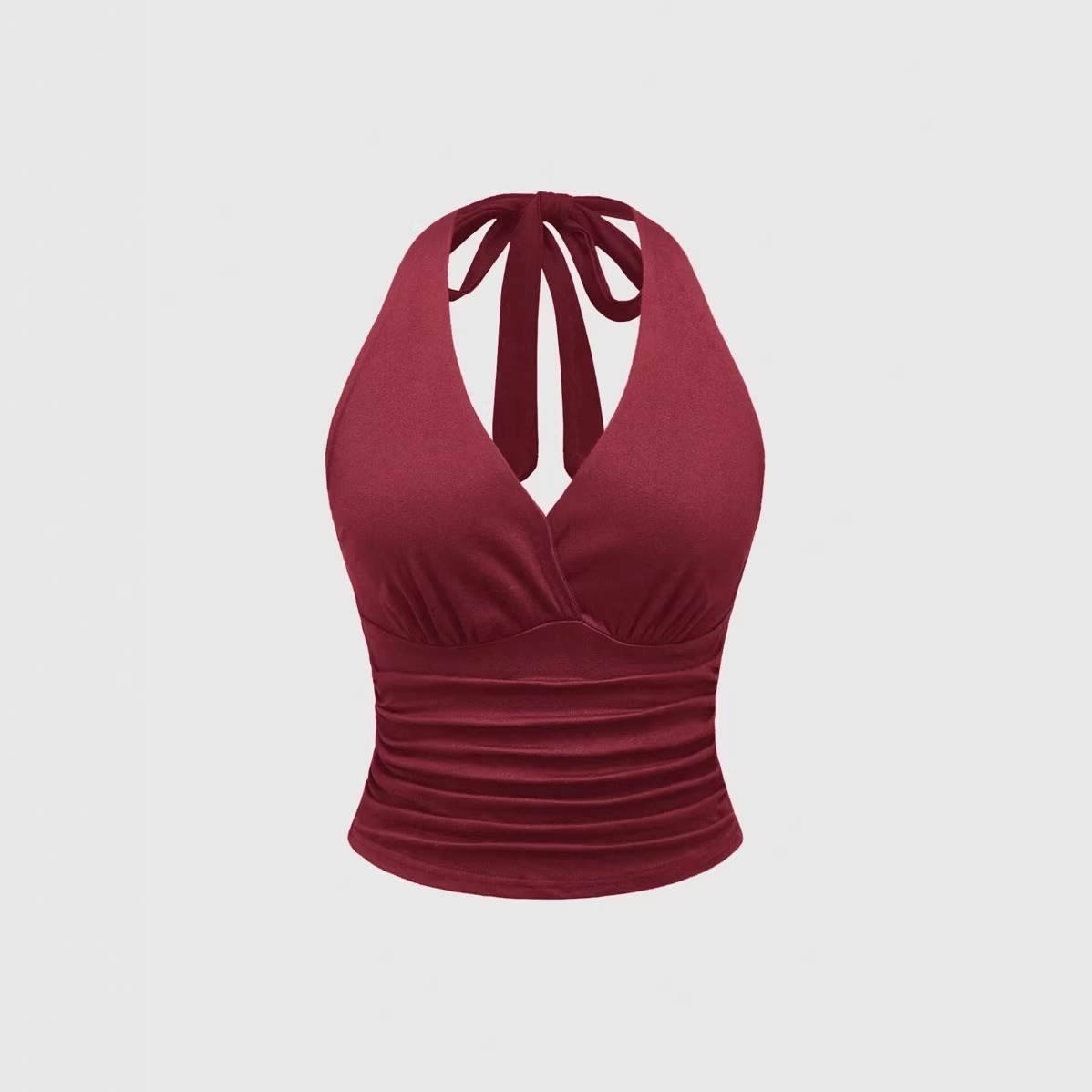 Atasan Tank Top Halter Neck Fa - Women'S Fashion Vest Tops ulasan dan harga