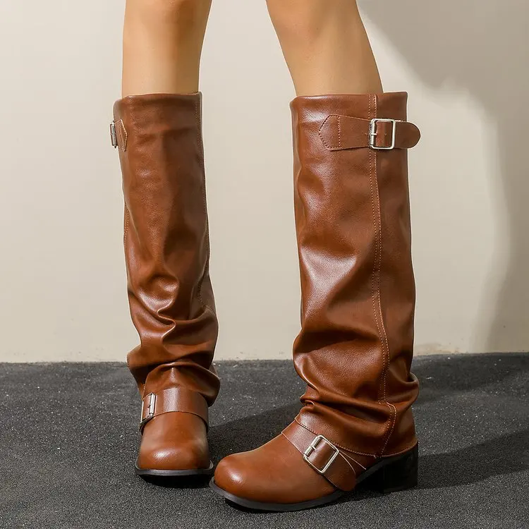 Sepatu Bot Selutut Wanita Mode - Women'S Fashion Knee High Boots ulasan dan harga