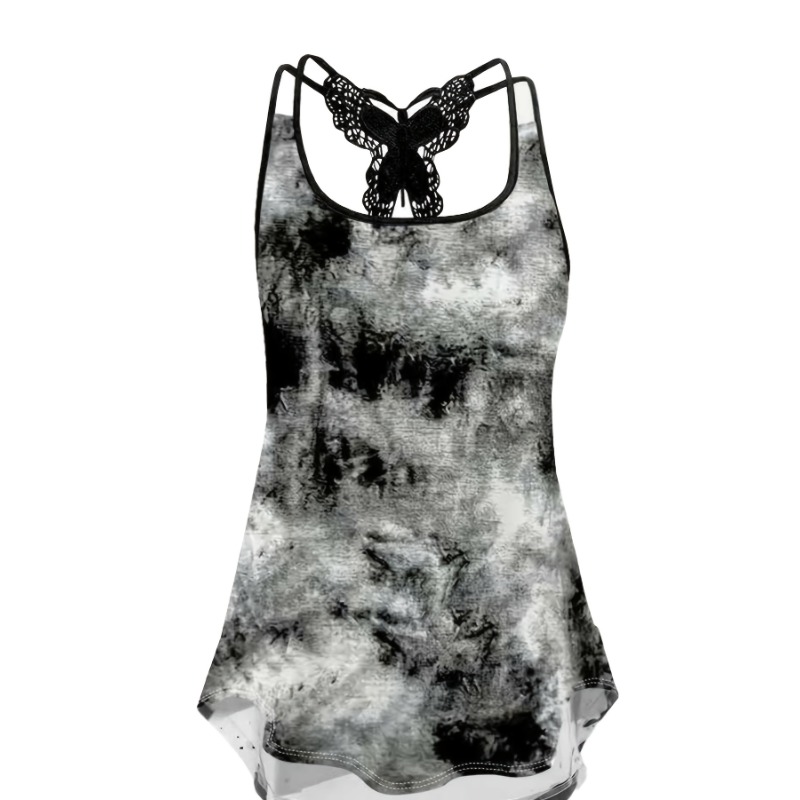 Tank Top Gambar Cetak Ukuran B - Women'S Fashion Vest Tops ulasan dan harga