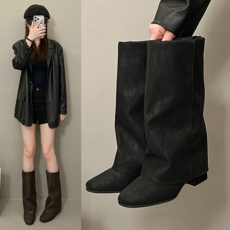 Sepatu Bot Fashion Vintage Mod - Women'S Fashion Knee High Boots ulasan dan harga