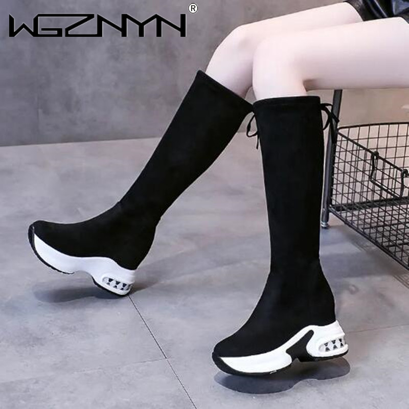 Sepatu bot panjang Platform Ch - Women'S Fashion Knee High Boots ulasan dan harga