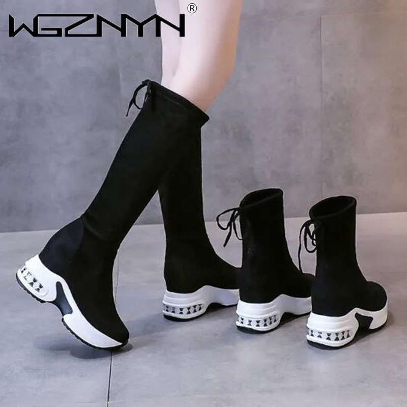 Sepatu bot panjang Platform Ch - Women'S Fashion Knee High Boots ulasan dan harga