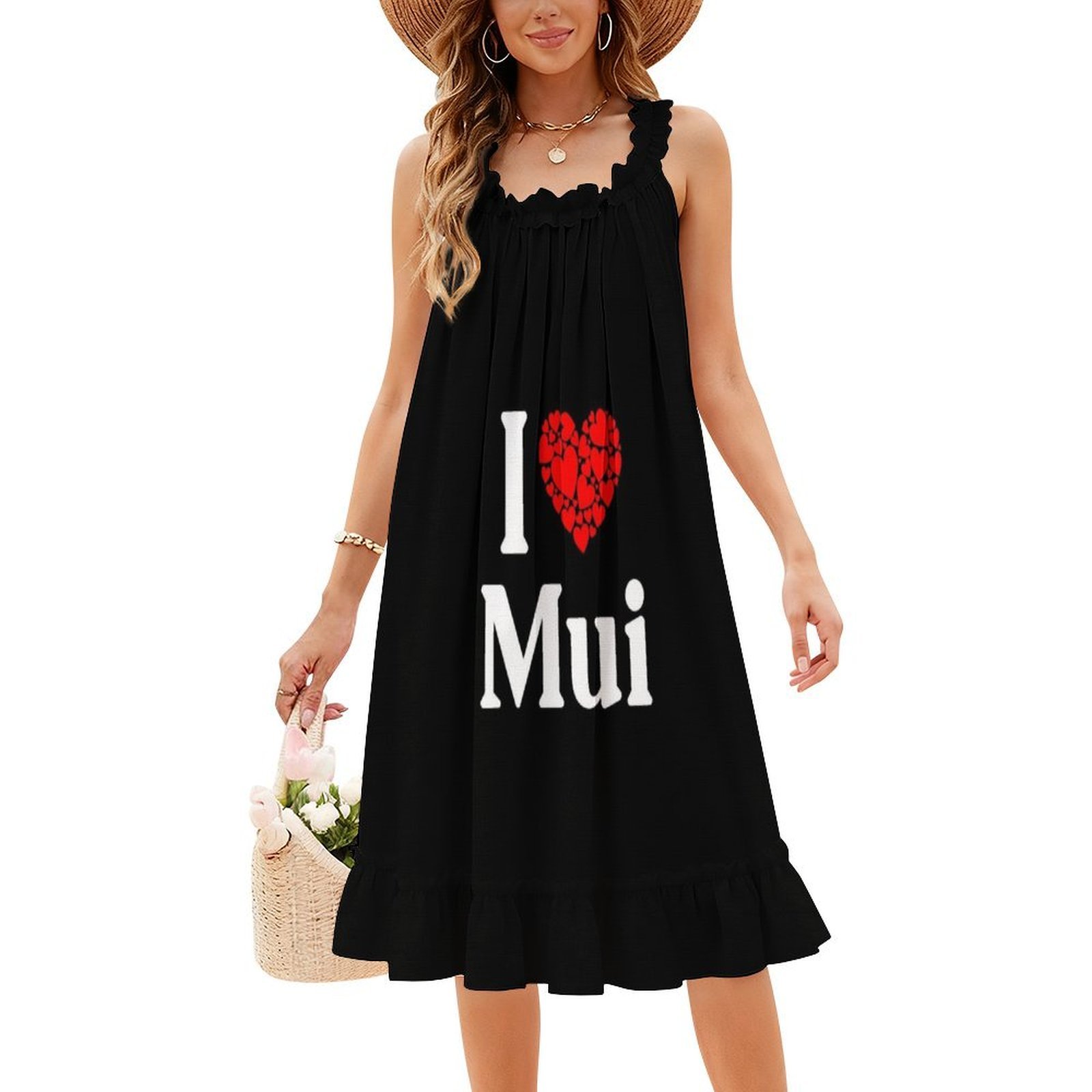 Gaun Mui Heart-I Love Mui Boho - Women Fashion Dress Names ulasan dan harga