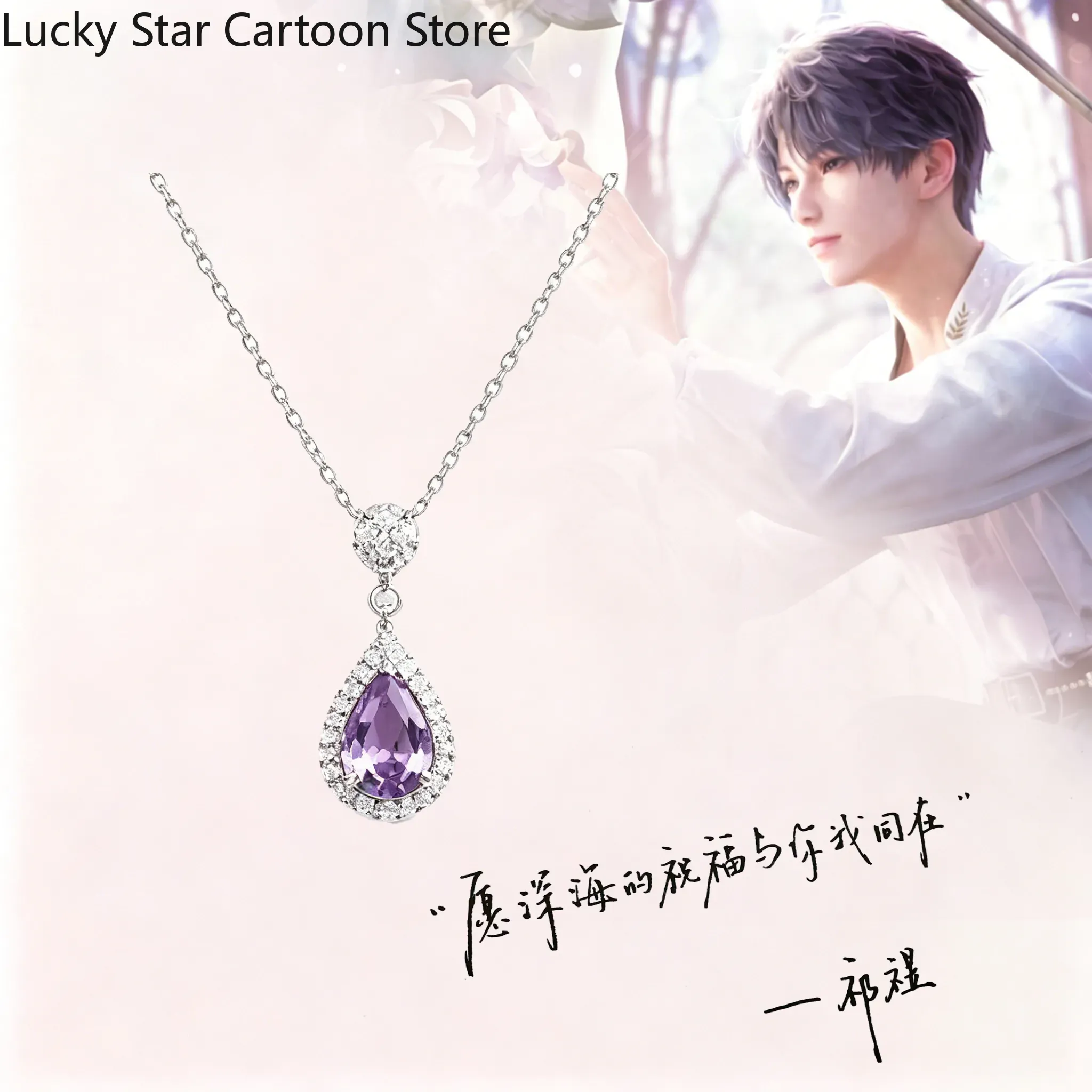 Kalung Liontin Warna Mata Bert - Women'S Fashion Korea ulasan dan harga
